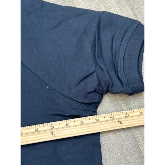 NWT Mono B Womens 2 Piece Set Short Sleeve T-Shirt & Sweat Shorts Blue Size S - Picture 9 of 11